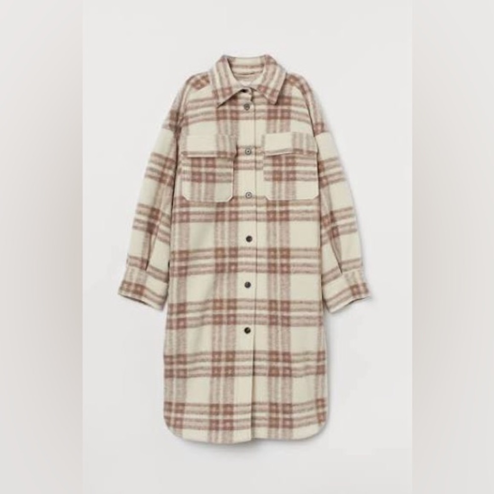 H&M Long Shacket Jacket - Picture 1 of 5